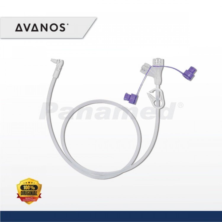 Avanos Mic-Key Feed Extension Set with  Secur-Lok, ENFit®-ready connectors